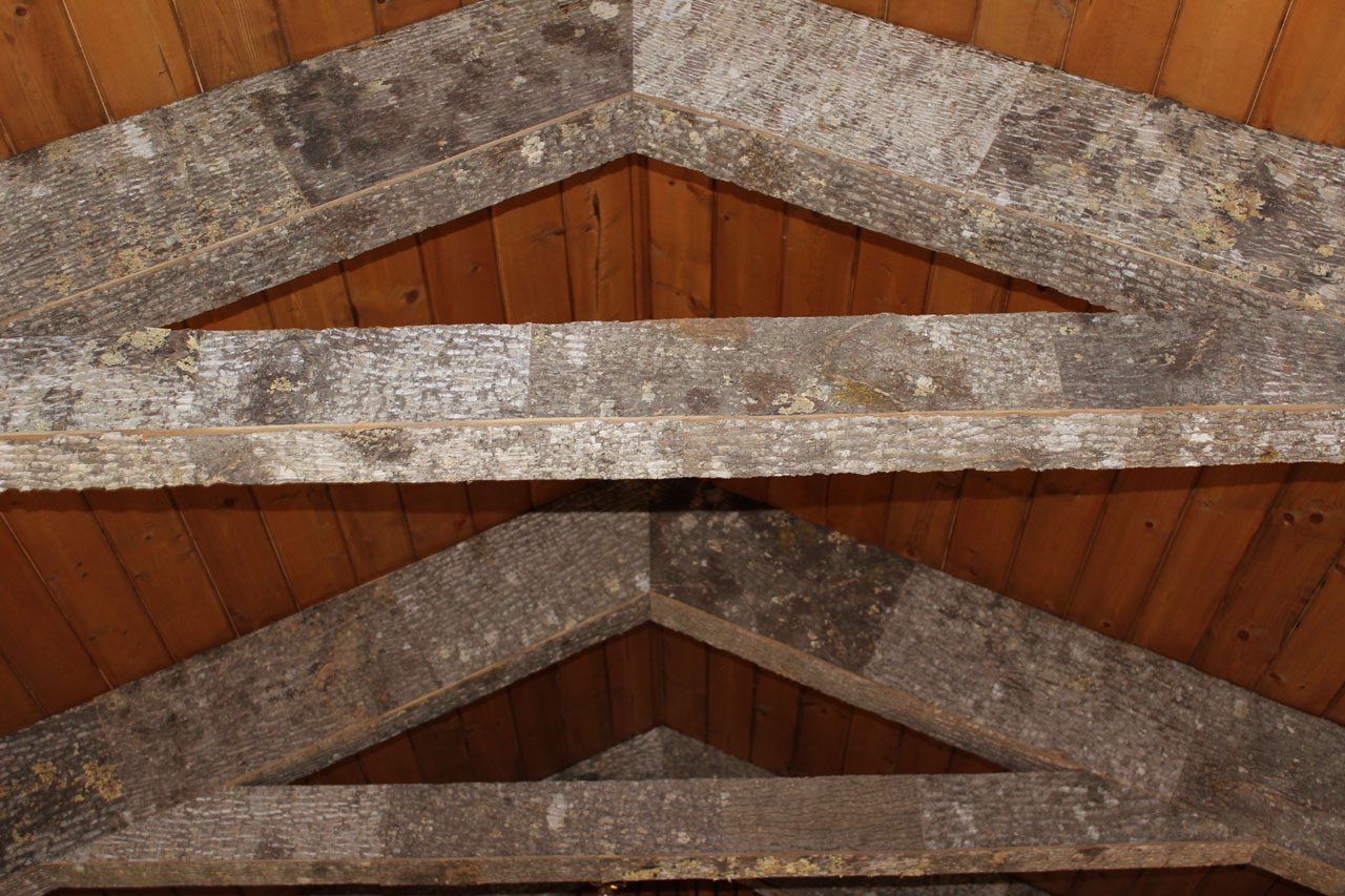 Interior Residential bark siding project 4