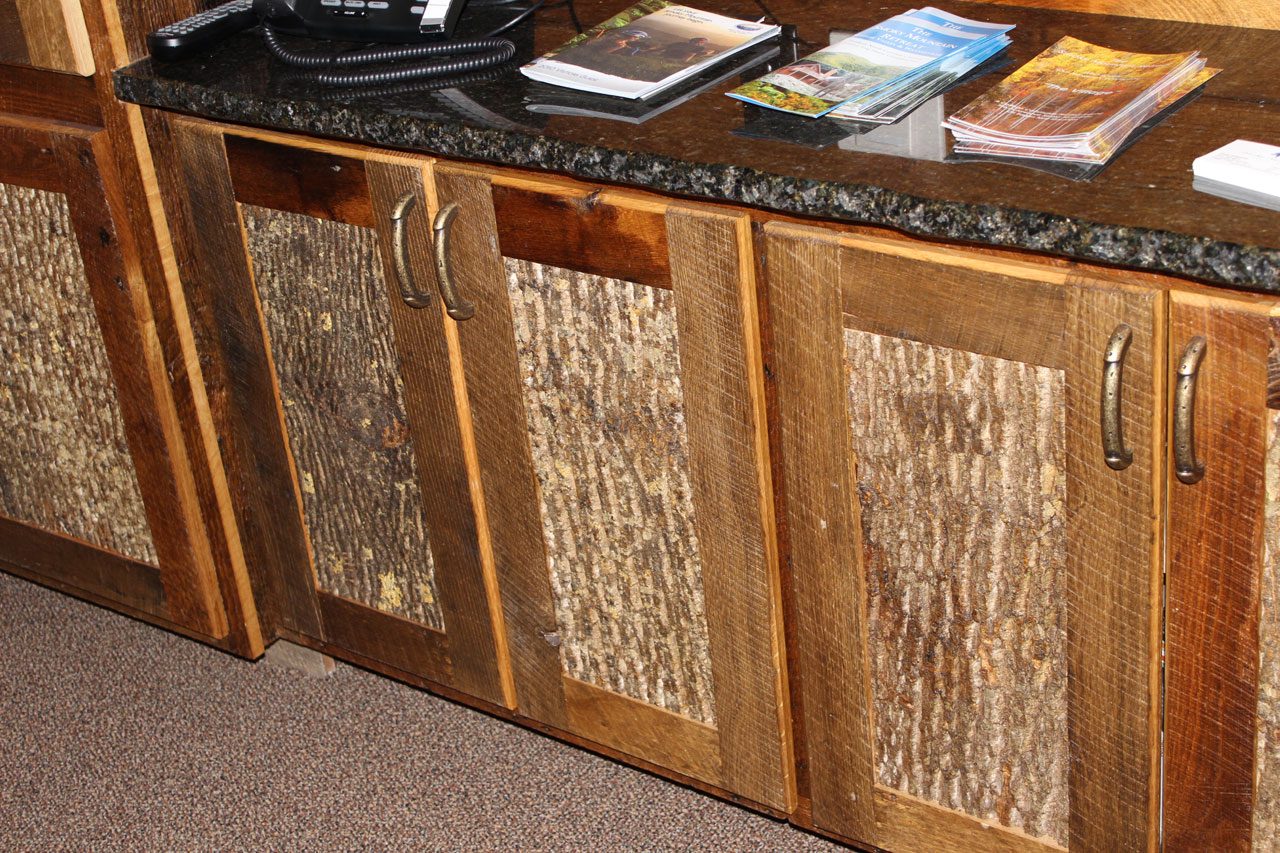 Interior Residential bark siding project 5